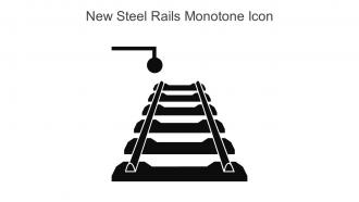 New Steel Rails Monotone Icon In Powerpoint Pptx Png And Editable Eps Format