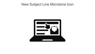 New Subject Line Monotone Icon In Powerpoint Pptx Png And Editable Eps Format