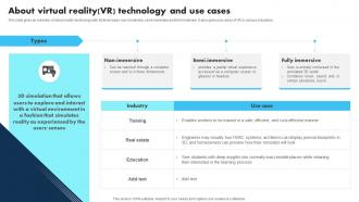 New Technologies About Virtual Reality Vr Technology And Use Cases