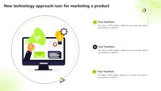 New Technology Approach Icon For Marketing A Product