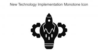 New Technology Implementation Monotone Icon In Powerpoint Pptx Png And Editable Eps Format