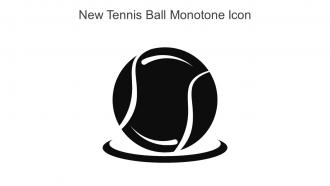 New Tennis Ball Monotone Icon In Powerpoint Pptx Png And Editable Eps Format