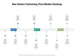 New venture fundraising three months roadmap