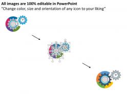 34974550 style variety 1 gears 2 piece powerpoint presentation diagram infographic slide