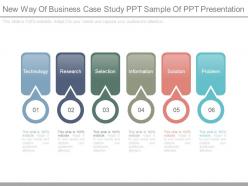 New way of business case study ppt sample of ppt presentation