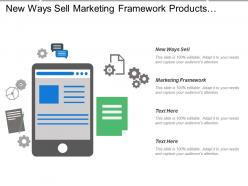 New ways sell marketing framework products services competitive positions