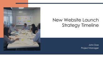 New Website Launch Strategy Timeline PPT Summary AT