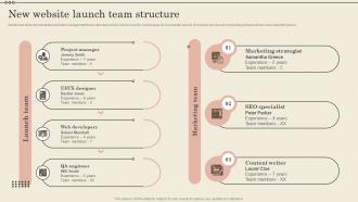 New Website Launch Team Structure Increase Business Revenue Ppt Tips