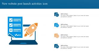 New Website Post Launch Activities Icon