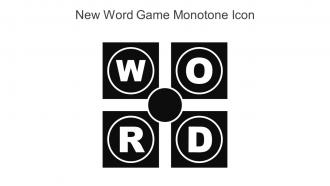 New Word Game Monotone Icon In Powerpoint Pptx Png And Editable Eps Format