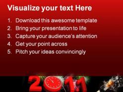 New year 2011 holidays powerpoint templates and powerpoint backgrounds 0211