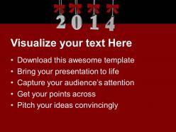 New year 2014 business powerpoint templates ppt backgrounds for slides 1113