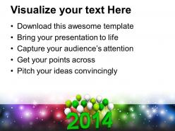 New year 2014 with balloons powerpoint templates ppt backgrounds for slides 1113