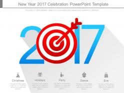 New year 2017 celebration powerpoint template