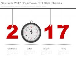 New year 2017 countdown ppt slide themes