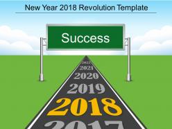 New year 2018 revolution template powerpoint slides deck