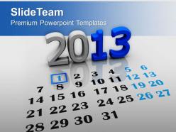 New year calendar holidays powerpoint templates ppt themes and graphics 0113