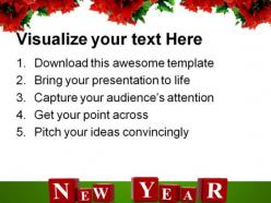 New year decorations events powerpoint templates and powerpoint backgrounds 0711