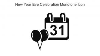 New Year Eve Celebration Monotone Icon In Powerpoint Pptx Png And Editable Eps Format