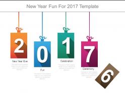 New year fun for 2017 template