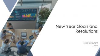 New Year Goals And Resolutions PPT Sample AT