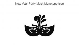 New Year Party Mask Monotone Icon In Powerpoint Pptx Png And Editable Eps Format