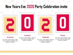 New years eve 2020 party celebration invite ppt portfolio