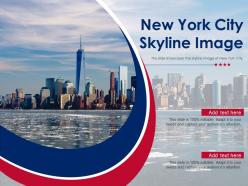 New york city skyline image powerpoint presentation ppt template