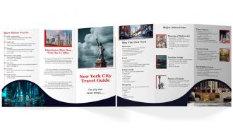 New York City Travel Guide Brochure Trifold