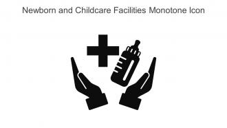 Newborn And Childcare Facilities Monotone Icon In Powerpoint Pptx Png And Editable Eps Format