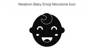Newborn Baby Emoji Monotone Icon In Powerpoint Pptx Png And Editable Eps Format
