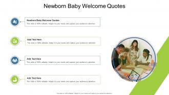 Newborn Baby Welcome Quotes In Powerpoint And Google Slides Cpb