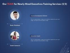 Newly Hired Executives Training Proposal Powerpoint Presentation Slides