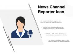 News channel reporter icon