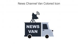 News Channel Van Colored Icon In Powerpoint Pptx Png And Editable Eps Format