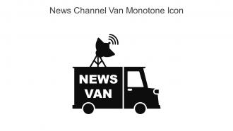 News Channel Van Monotone Icon In Powerpoint Pptx Png And Editable Eps Format