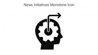 News Initiatives Monotone Icon In Powerpoint Pptx Png And Editable Eps Format