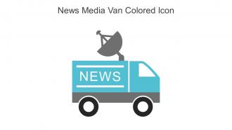 News Media Van Colored Icon In Powerpoint Pptx Png And Editable Eps Format