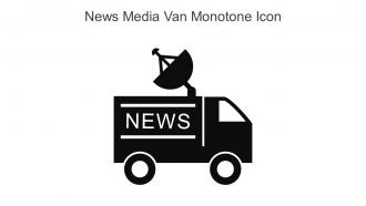 News Media Van Monotone Icon In Powerpoint Pptx Png And Editable Eps Format