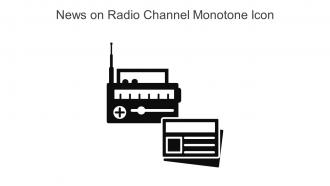 News On Radio Channel Monotone Icon In Powerpoint Pptx Png And Editable Eps Format