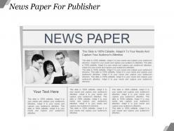 News paper for publisher powerpoint slide design templates