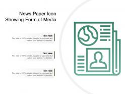 News paper icon showing form of media