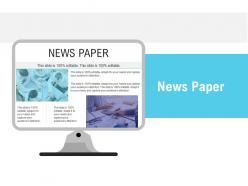 News paper implementation management in enterprise ppt template