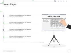 News paper mckinsey 7s strategic framework project management ppt template