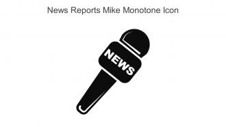 News Reports Mike Monotone Icon In Powerpoint Pptx Png And Editable Eps Format