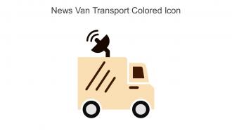 News Van Transport Colored Icon In Powerpoint Pptx Png And Editable Eps Format