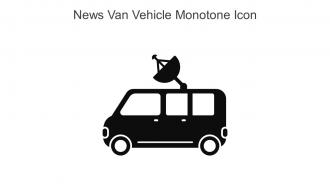 News Van Vehicle Monotone Icon In Powerpoint Pptx Png And Editable Eps Format