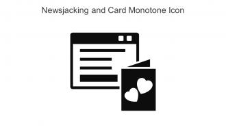 Newsjacking And Card Monotone Icon In Powerpoint Pptx Png And Editable Eps Format