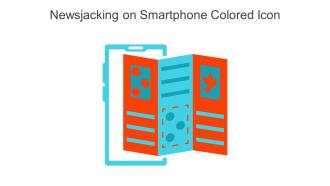 Newsjacking On Smartphone Colored Icon In Powerpoint Pptx Png And Editable Eps Format