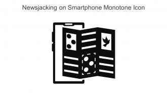 Newsjacking On Smartphone Monotone Icon In Powerpoint Pptx Png And Editable Eps Format